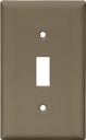 WALL PLATE 1 GNG TGL NYLON BRN