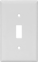 WALL PLATE 1 GNG TGL NYLON WHT