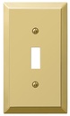 WALL PLATE 1G TGL STL BRT BRS 