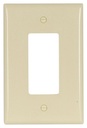 WALL PLATE 1GANG DECR STD IVRY