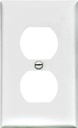WALL PLATE 1GNG DPLX RECPT WHT
