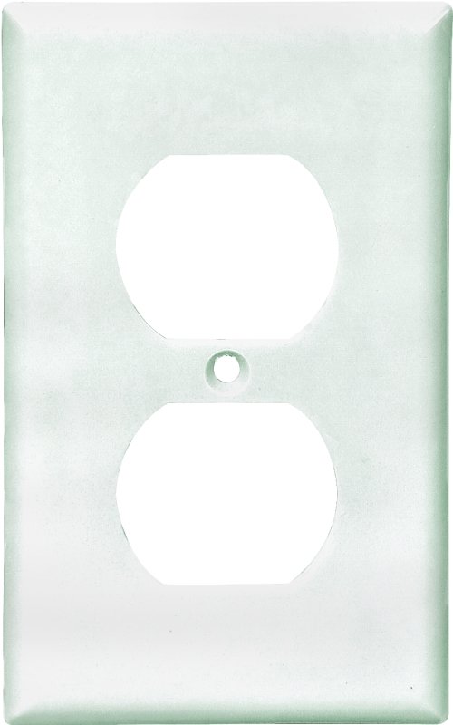 WALL PLATE 1GNG DPLX RECPT WHT