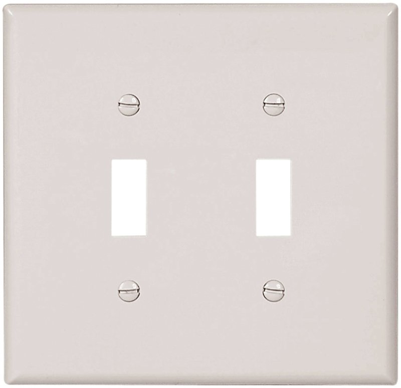 WALL PLATE 2 GANG TGL JUMB WHT