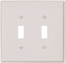 WALL PLATE 2 GANG TGL JUMB WHT