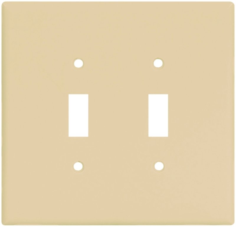 WALL PLATE 2 GANG TGL JUMBO IV
