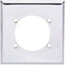 WALLPLATE 2G RNG/DRYR STD CHRM