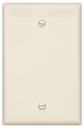 WALLPLATE BLANK LT ALMOND 1G  
