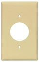 WALLPLATE RCPT LT ALMOND 1G   