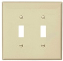 WALLPLATE TOGGLE LT ALMOND 2G 