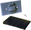 WALLPLT CVR HRZ GRY 1G 1.406IN