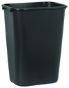 WASTEBASKET 41QT LARGE BLACK  