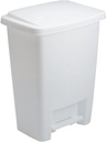 WASTEBASKET STEP ON WHT 31.2 L