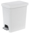 WASTEBASKT STPON RECT WHT 2.7G