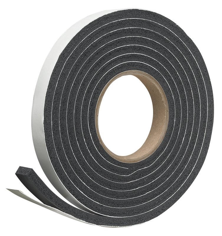 WEATHERSTRIP TAPE 3/4X10FT BLK