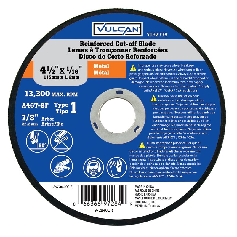 WHEEL CTOFF ABRSV 4-1/2X1/16IN