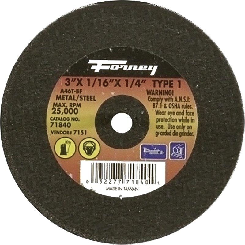 WHEEL CUTOFF MTL 3X1/16X1/4IN 