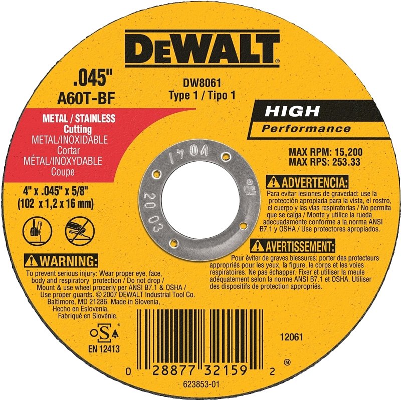 WHEEL CUTOFF THIN METAL 4IN   
