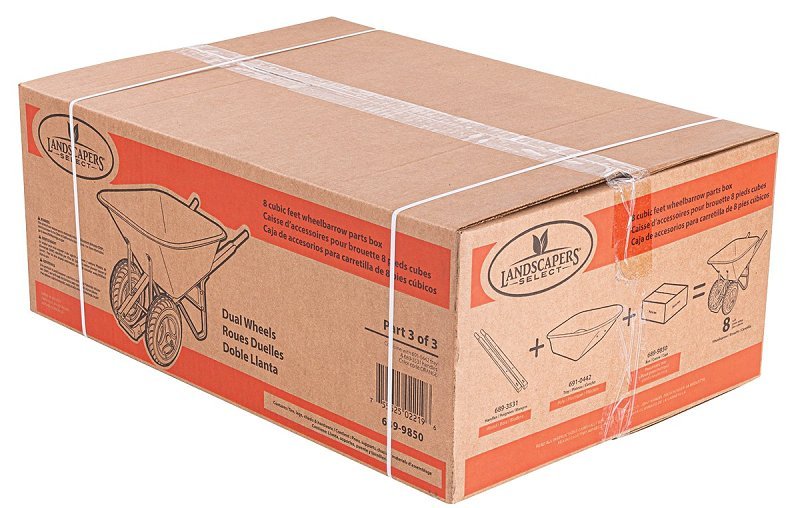 WHEELBARROW PARTS W BLOCK TIRE