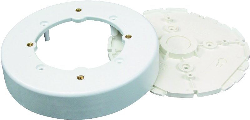 WHITE CIRCULAR FIXTURE BOX    