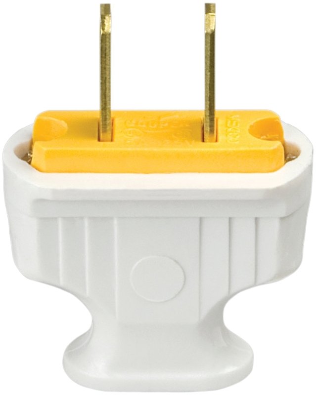 WHITE FLAT HANDLE 2WIRE PLUG  