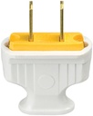 WHITE FLAT HANDLE 2WIRE PLUG  