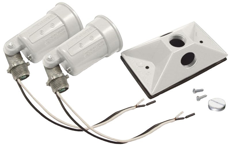 WHT 2LT WTHRPRF LMPHLDR/COVER 