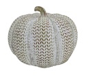 WHT WASHED PUMPKIN RESIN 6.5IN