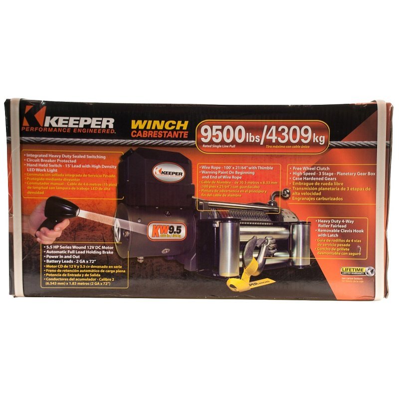WINCHES ELEC W/S REMOTE 9500LB