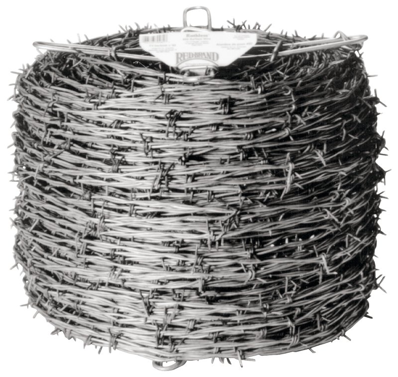 WIRE BARB REDBRAND 4PT 12.5GA 