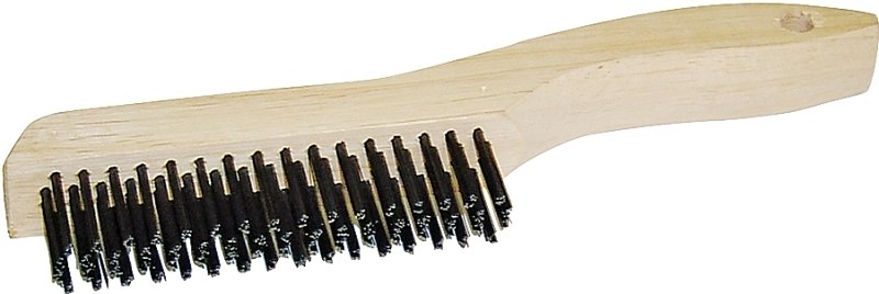 WIRE BRUSH/SHOE WD HDL 4X16IN 