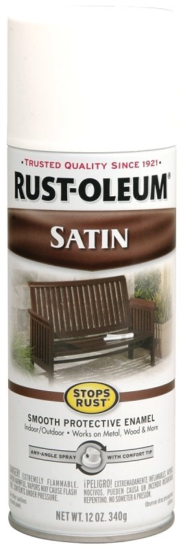 PAINT SPRAY IN EX SAT WHT 12OZ
