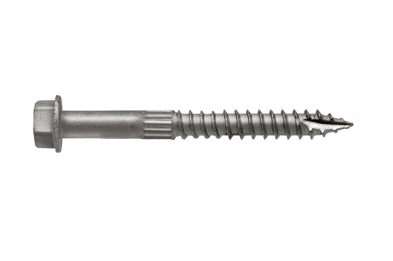 WOOD SCREW 3/8 HEX 1/4X2-1/2IN