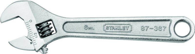 WRENCH ADJUST STEEL CHRM 6IN  