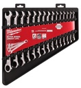 WRENCH SET COMBO RCHTNG METRIC
