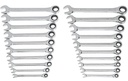 WRENCH SET RATCH COMBO SAE/MM 