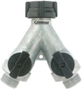 Y-CONNECT ALUM W/SHUT OFF VLV 