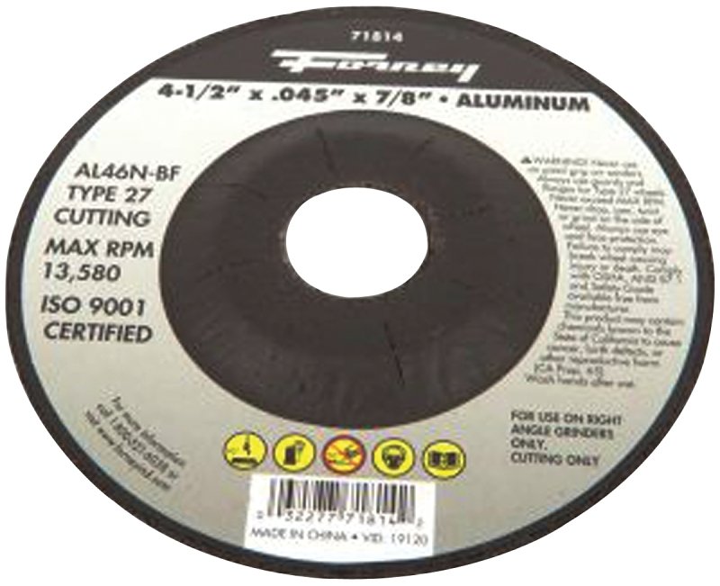 CUTOFF WHEEL AL 4.5X.045X7/8IN