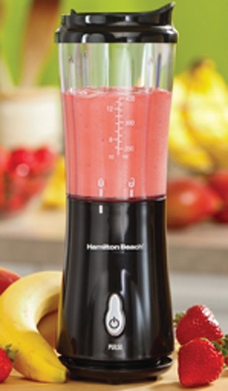 BLENDER SINGLE SERVE W/LID BLK