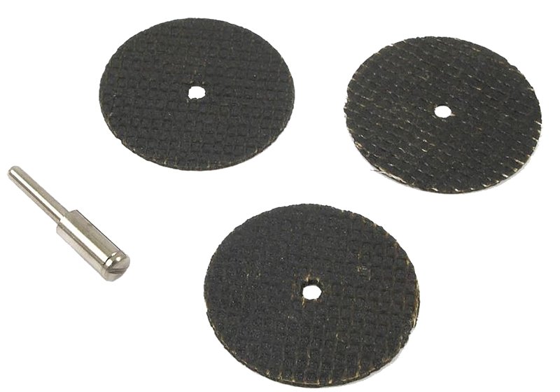 CUT-OFF WHL SET W/MANDREL 4PC 