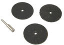 CUT-OFF WHL SET W/MANDREL 4PC 
