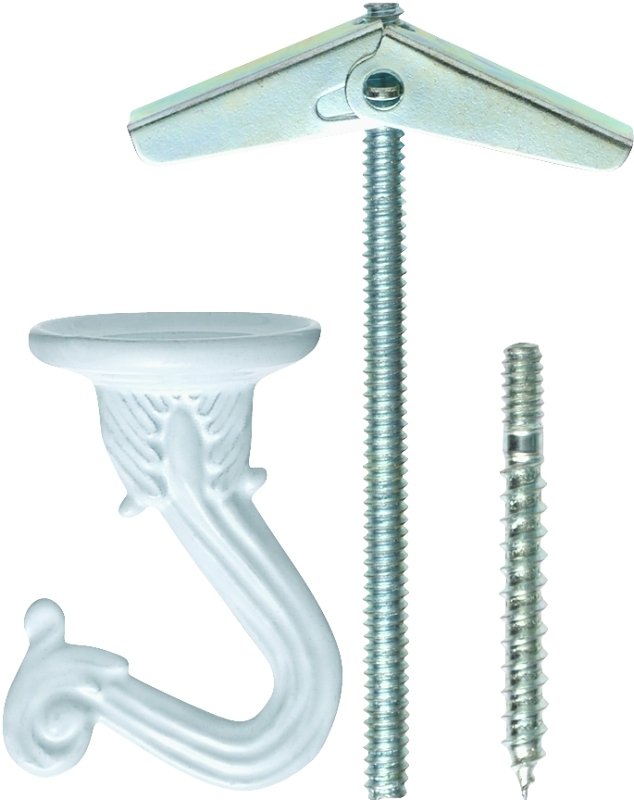HOOK SWAG 2PC WHITE ENAMEL    