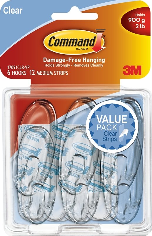 HOOK DESIGNER ADH MED CLEAR   