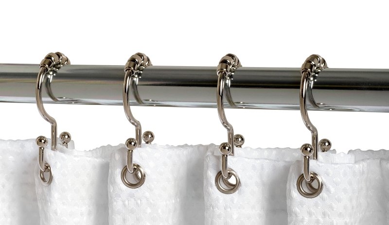 HOOK SHOWER DBL ROLLER CHROME 