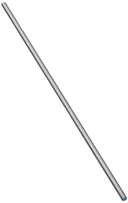 STEEL ROD THRD ZN BLU1/4-20X72