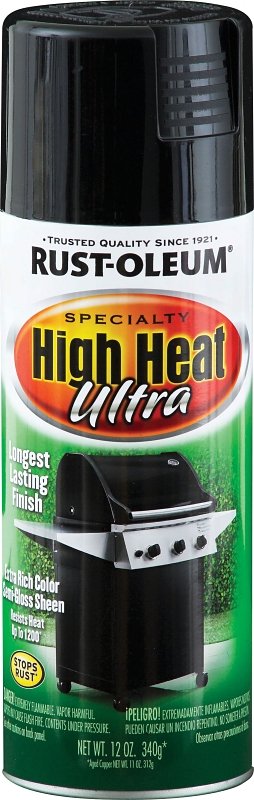 [2415362] PAINT SPRAY HI HEAT BLACK 12OZ