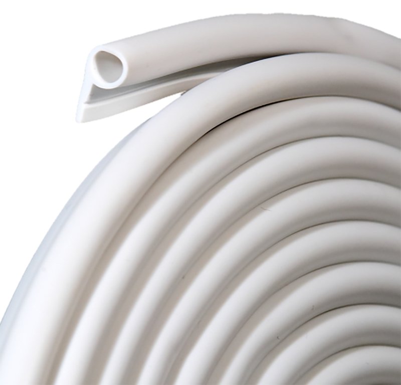 GASKET DOOR VINYL 1/2X17FT WHT