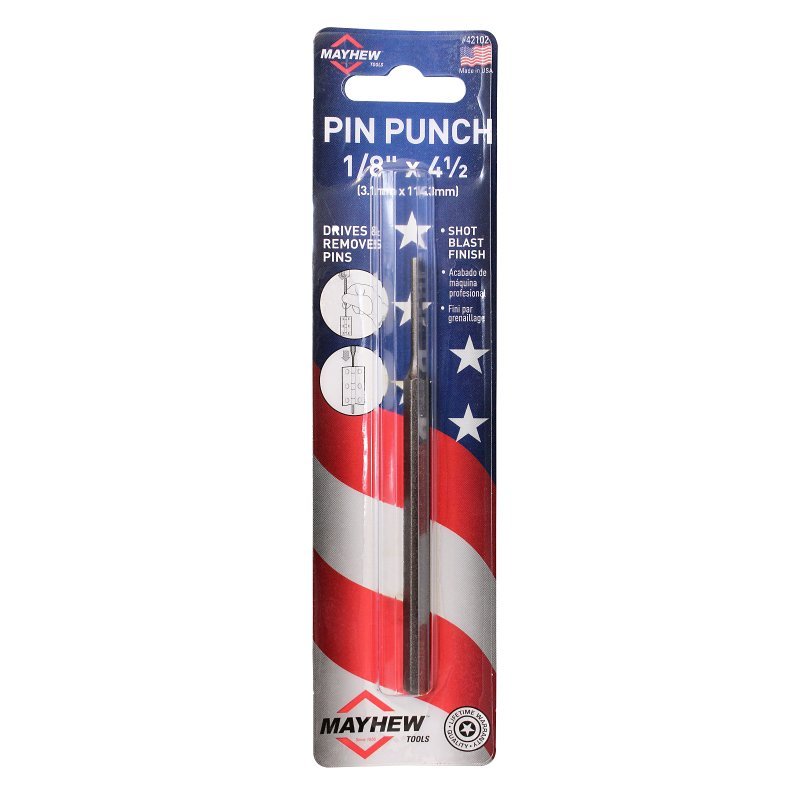 PIN PUNCH 1/8 X 4-1/2IN       