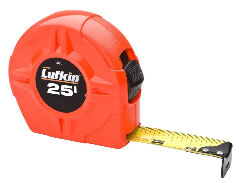 RULE TAPE ORG HI-VIZ 1INX25FT 