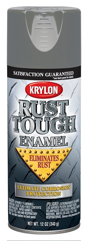 PAINT SPRAY RUST PREV GRY 12OZ