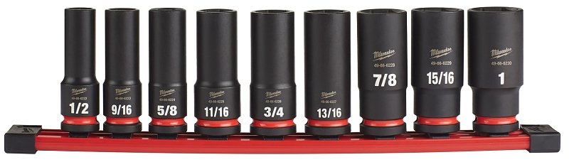 SOCKET SET 6POINT SAE DP 1/2IN